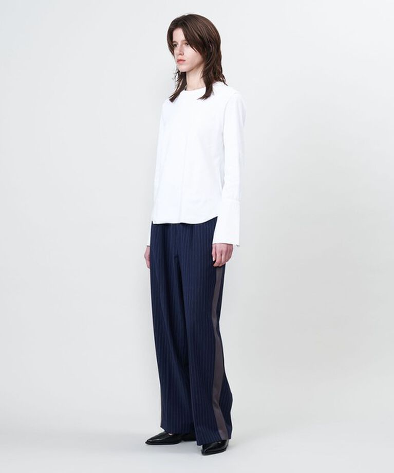 ASTRAET「＜ASTRAET＞リブ コンビ クルーネックカットソー」|Tシャツ・カットソー|