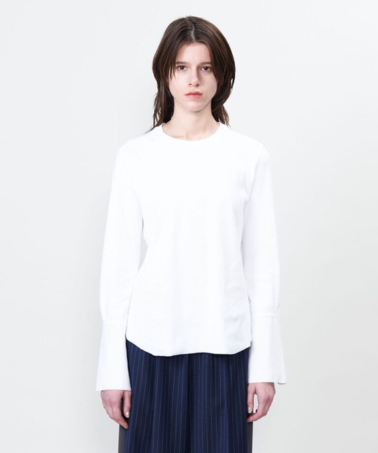 ASTRAET「＜ASTRAET＞リブ コンビ クルーネックカットソー」|Tシャツ・カットソー|