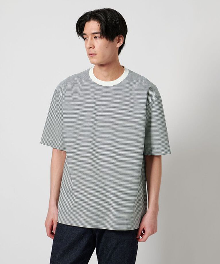 UNITED ARROWS「ポンチ ボーダー Tシャツ デオドランド ー抗菌防臭・接触冷感ー」|Tシャツ・カットソー|
