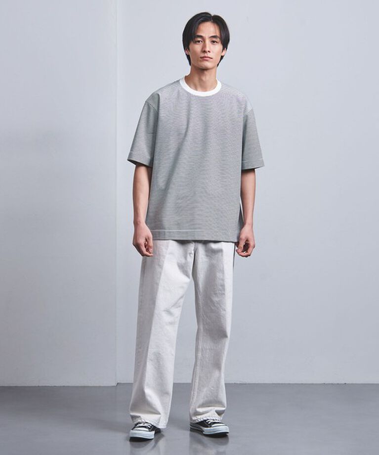 UNITED ARROWS「ポンチ ボーダー Tシャツ デオドランド ー抗菌防臭・接触冷感ー」|Tシャツ・カットソー|