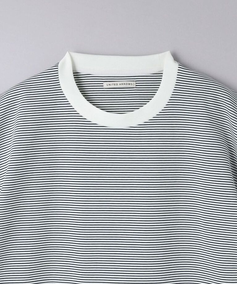 UNITED ARROWS「ポンチ ボーダー Tシャツ デオドランド ー抗菌防臭・接触冷感ー」|Tシャツ・カットソー|