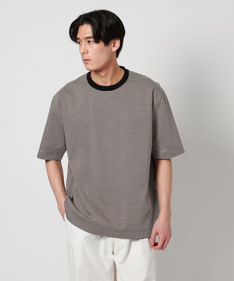 UNITED ARROWS「ポンチ ボーダー Tシャツ デオドランド ー抗菌防臭・接触冷感ー」|Tシャツ・カットソー|