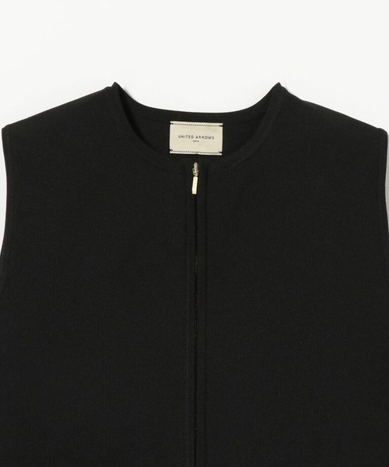 UNITED ARROWS「フラワー サテン コンビ ベスト」|ベスト・ジレ|