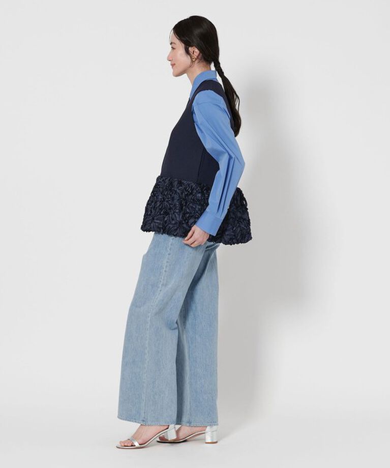 UNITED ARROWS「フラワー サテン コンビ ベスト」|ベスト・ジレ|