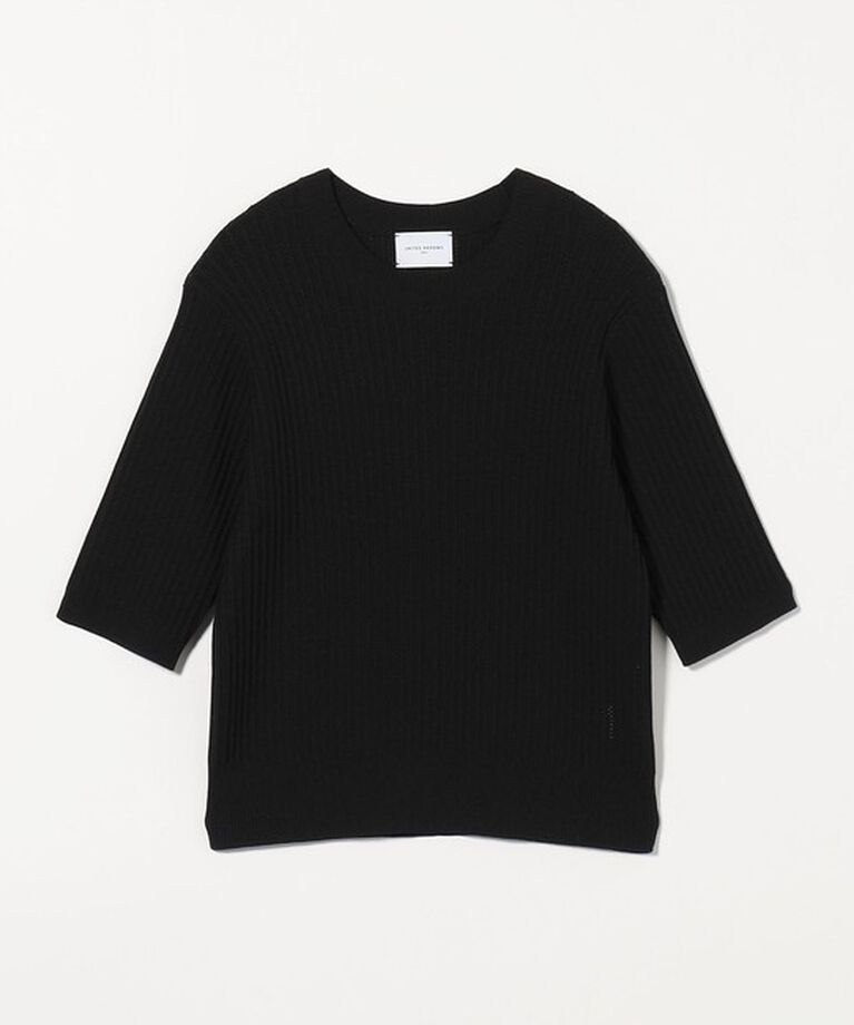 UNITED ARROWS「メッシュ ハーフスリーブ ニット」|ニット・セーター|
