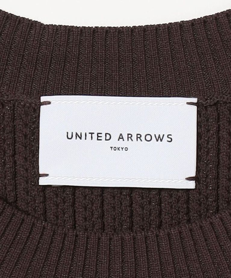 UNITED ARROWS「メッシュ ハーフスリーブ ニット」|ニット・セーター|