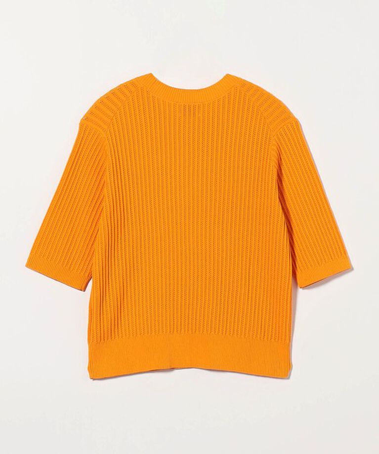 UNITED ARROWS「メッシュ ハーフスリーブ ニット」|ニット・セーター|
