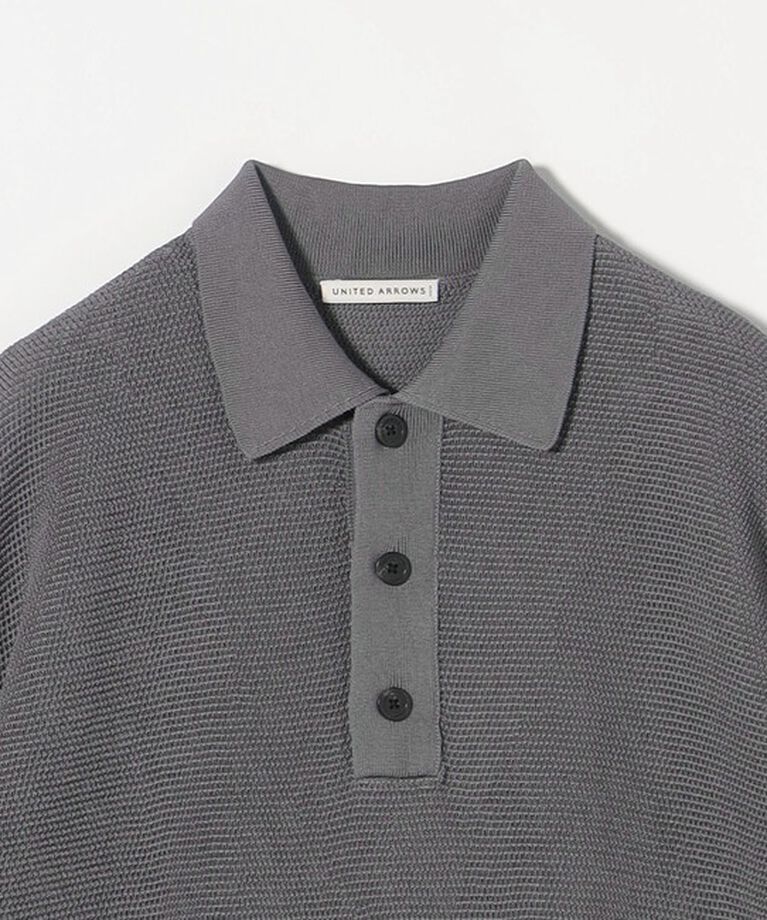 UNITED ARROWS「バーズアイ ニット ポロシャツ」|ポロシャツ|