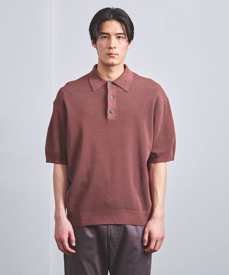 UNITED ARROWS「バーズアイ ニット ポロシャツ」|ポロシャツ|