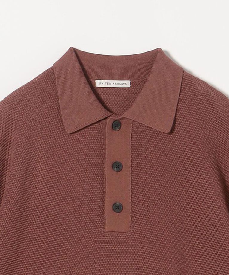 UNITED ARROWS「バーズアイ ニット ポロシャツ」|ポロシャツ|