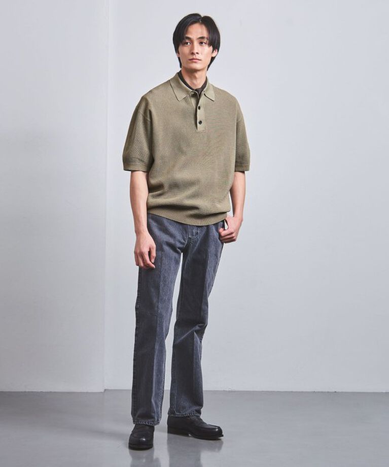 UNITED ARROWS「バーズアイ ニット ポロシャツ」|ポロシャツ|