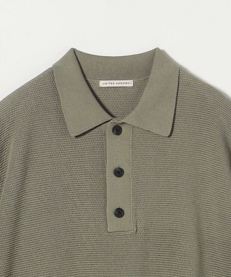 UNITED ARROWS「バーズアイ ニット ポロシャツ」|ポロシャツ|
