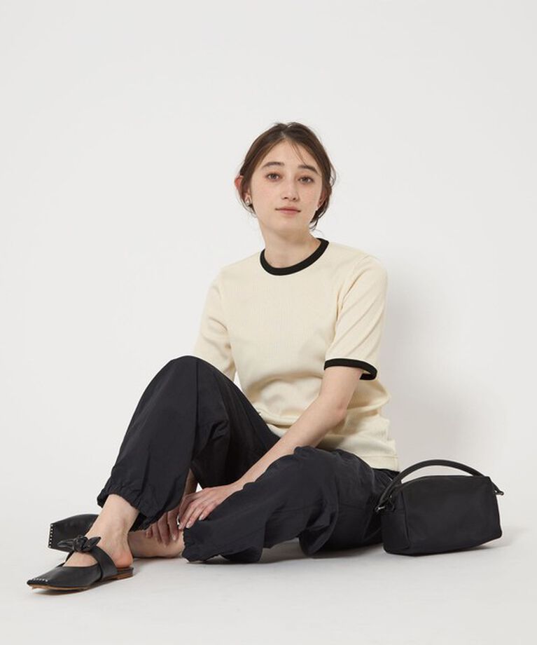 UNITED ARROWS「リブ バイカラーパイピング Tシャツ」|Tシャツ・カットソー|