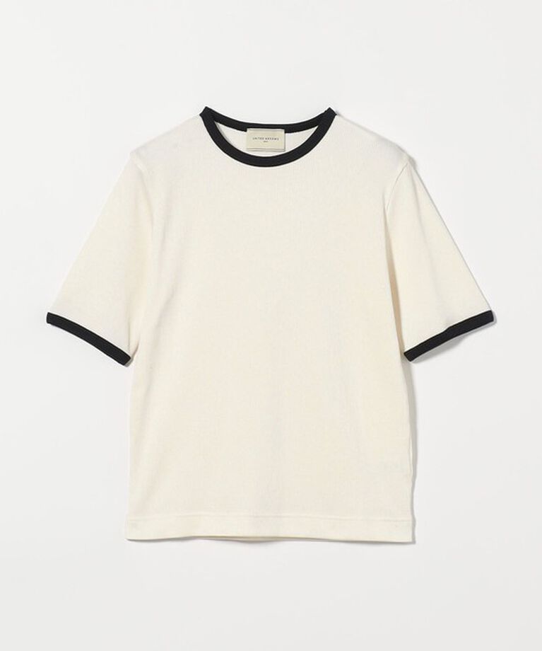 UNITED ARROWS「リブ バイカラーパイピング Tシャツ」|Tシャツ・カットソー|
