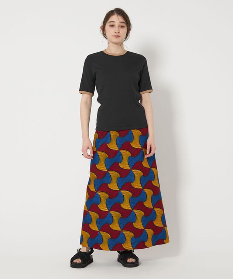 UNITED ARROWS「リブ バイカラーパイピング Tシャツ」|Tシャツ・カットソー|