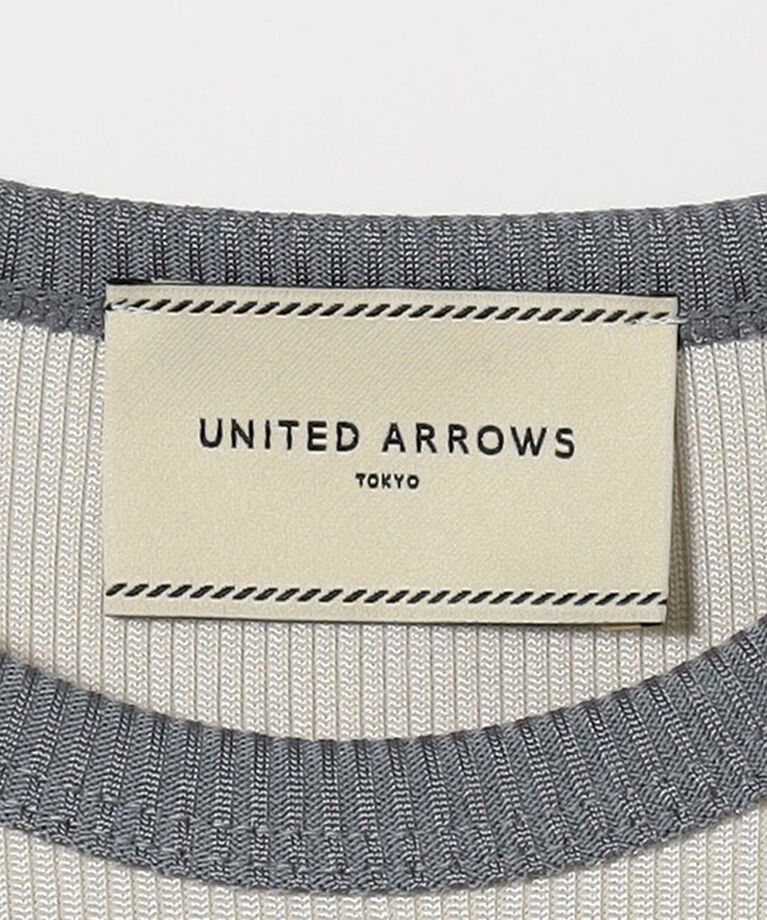 UNITED ARROWS「リブ バイカラーパイピング Tシャツ」|Tシャツ・カットソー|