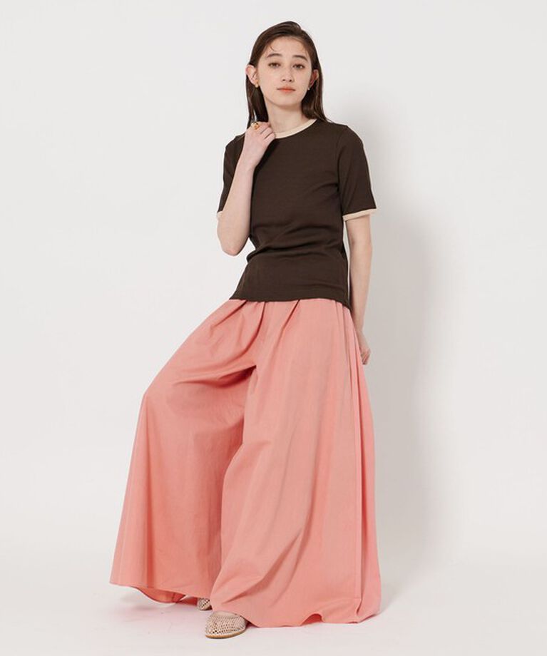 UNITED ARROWS「リブ バイカラーパイピング Tシャツ」|Tシャツ・カットソー|