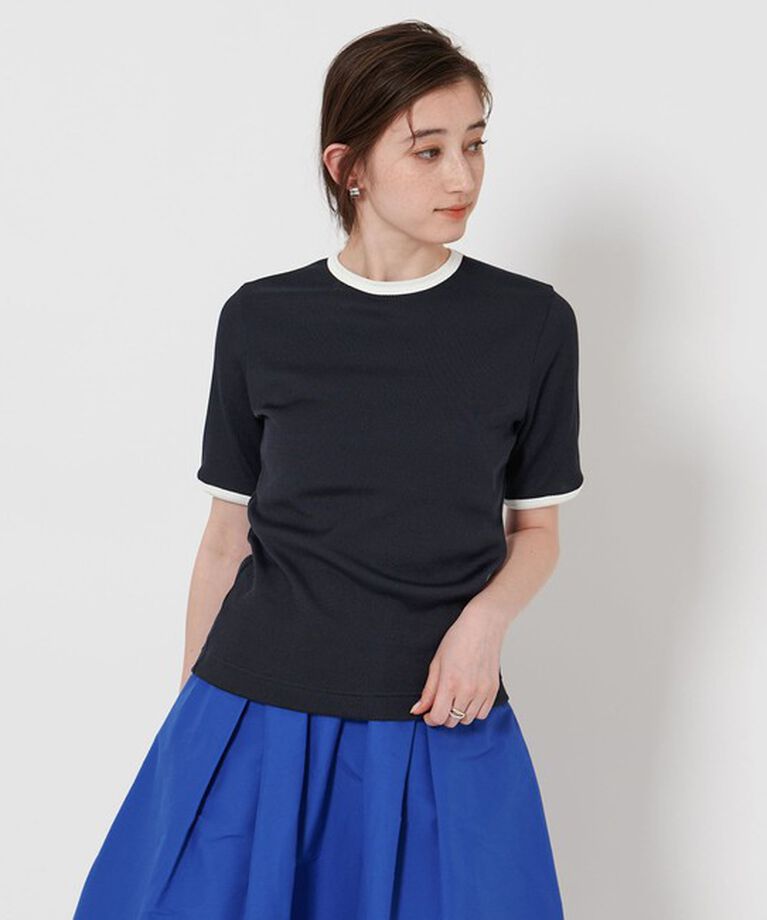 UNITED ARROWS「リブ バイカラーパイピング Tシャツ」|Tシャツ・カットソー|
