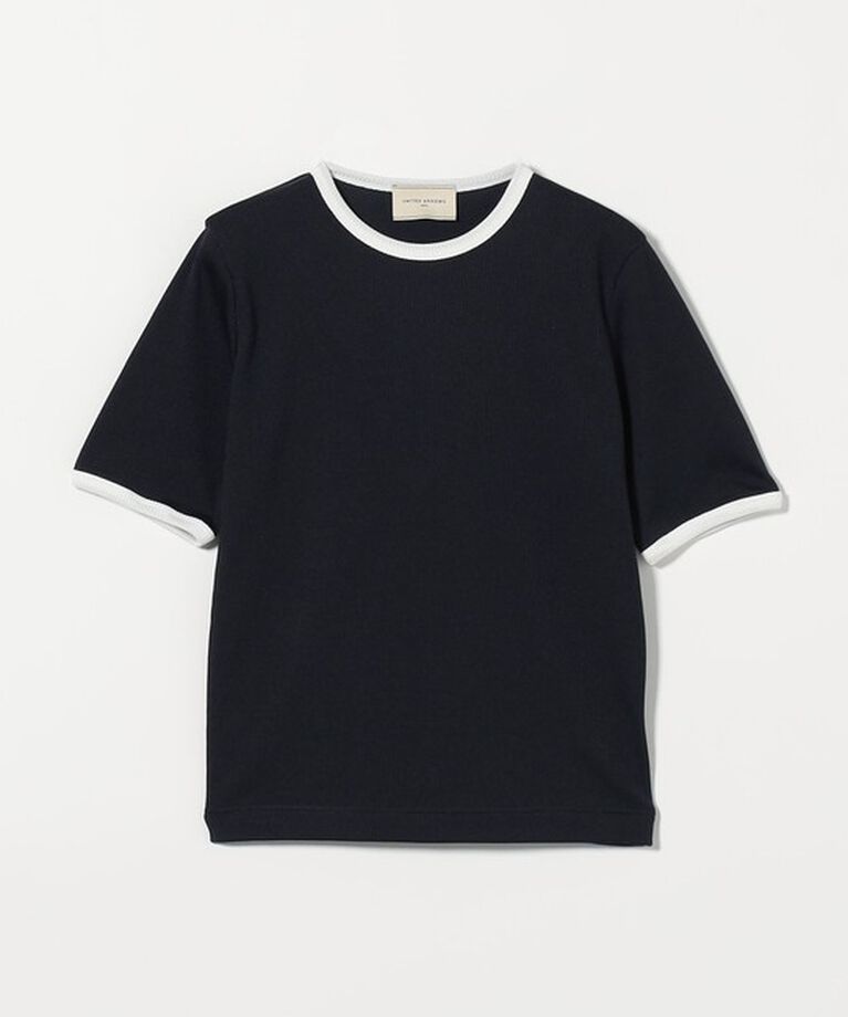 UNITED ARROWS「リブ バイカラーパイピング Tシャツ」|Tシャツ・カットソー|