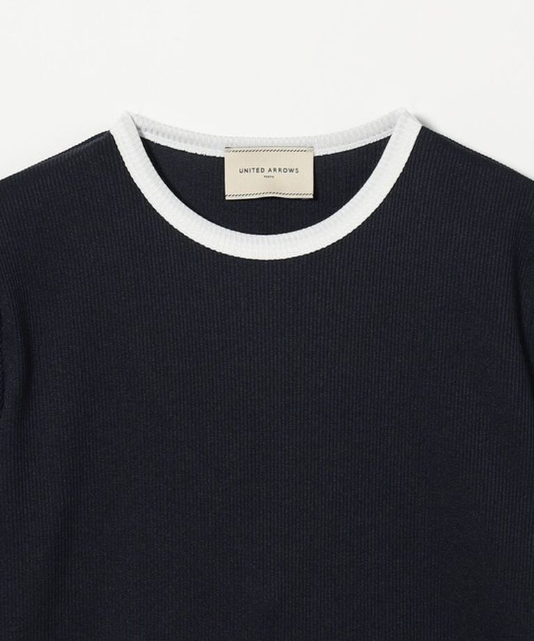 UNITED ARROWS「リブ バイカラーパイピング Tシャツ」|Tシャツ・カットソー|