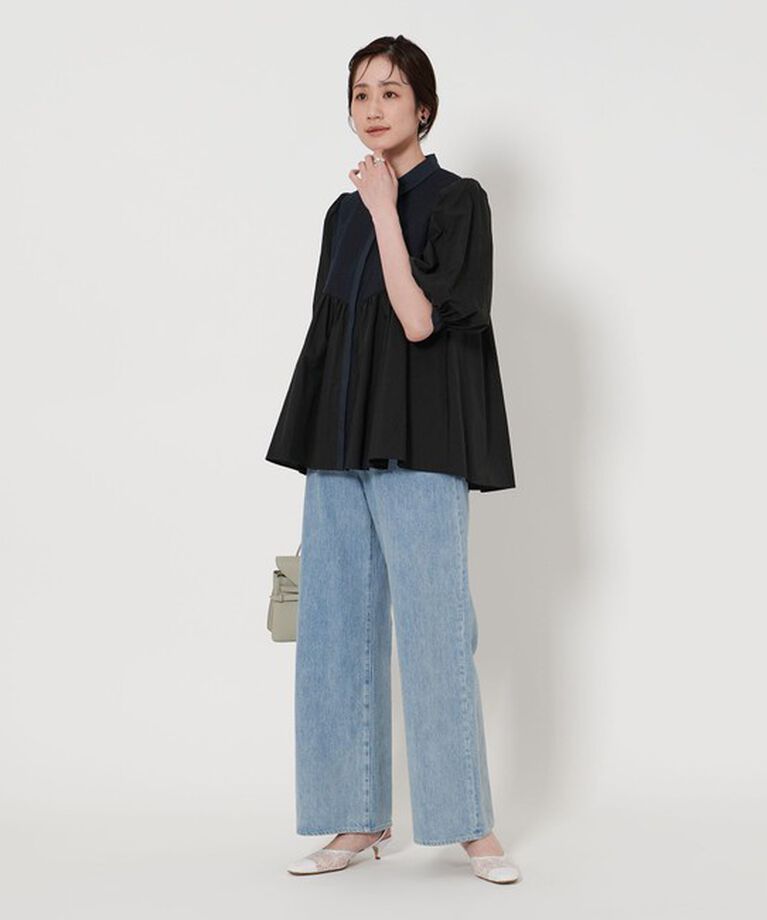UNITED ARROWS「エンブロイダリー ショートスリーブ ブラウス」|シャツ・ブラウス|