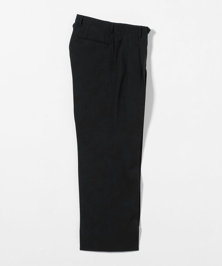 UNITED ARROWS「＜District＞ ポリエステル 2プリーツ ワイドスラックス」|スラックス|
