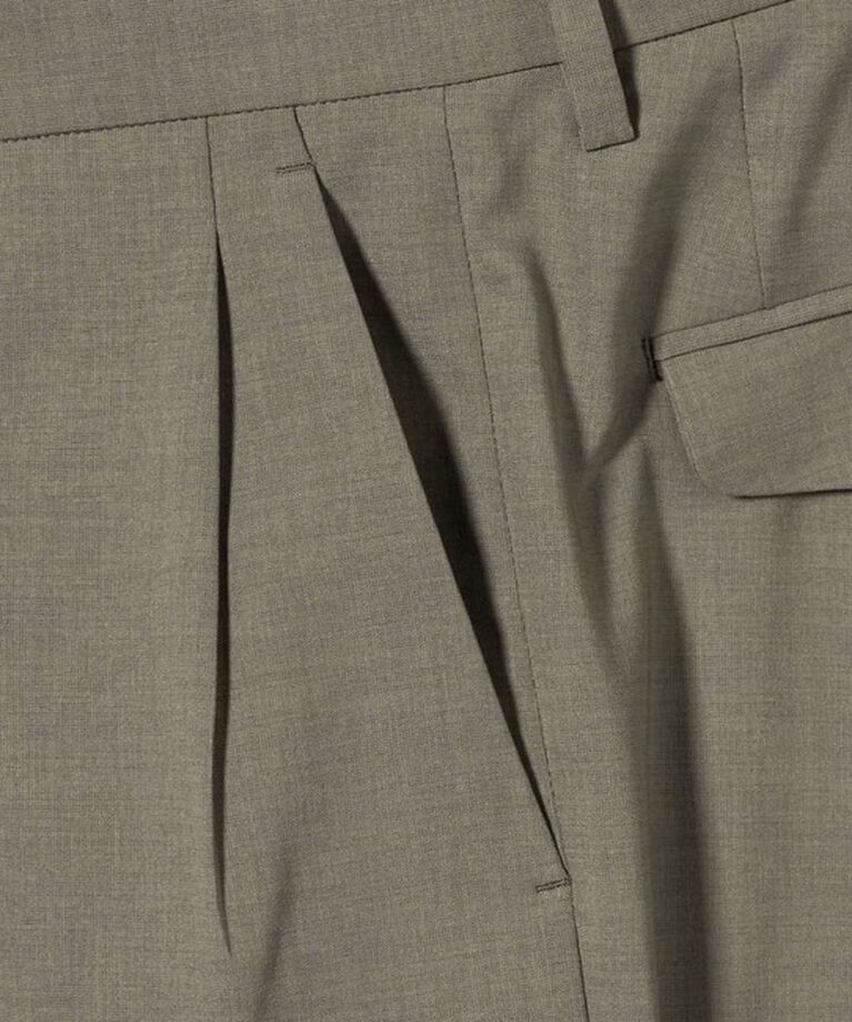 UNITED ARROWS「＜District＞ ポリエステル 2プリーツ ワイドスラックス」|スラックス|
