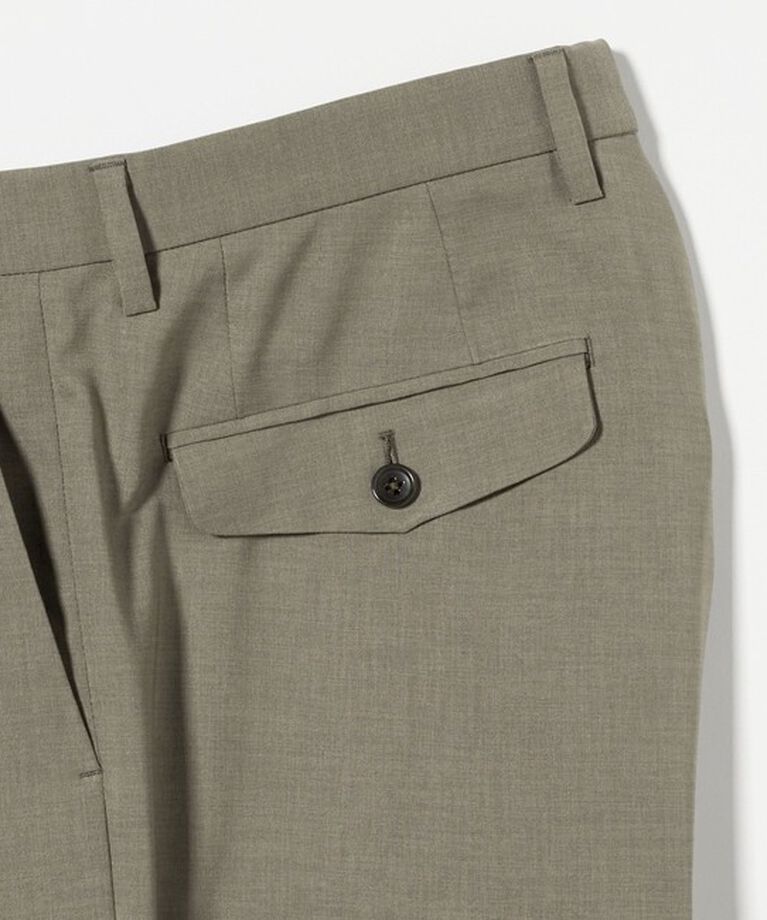 UNITED ARROWS「＜District＞ ポリエステル 2プリーツ ワイドスラックス」|スラックス|