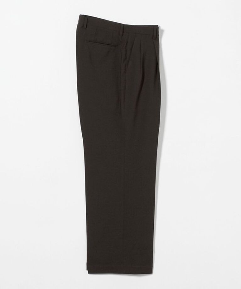 UNITED ARROWS「＜District＞ ポリエステル 2プリーツ ワイドスラックス」|スラックス|