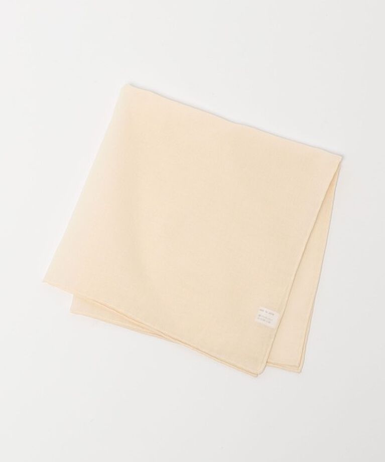 UNITED ARROWS「コットン シルク ポケットチーフ」|ハンカチ|OFF WHITE