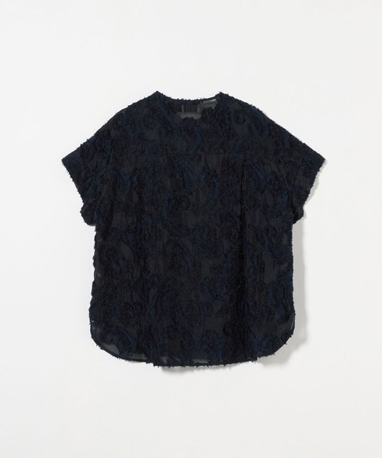 UNITED ARROWS「ペイズリー カットジャガード ショートスリーブブラウス」|シャツ・ブラウス|