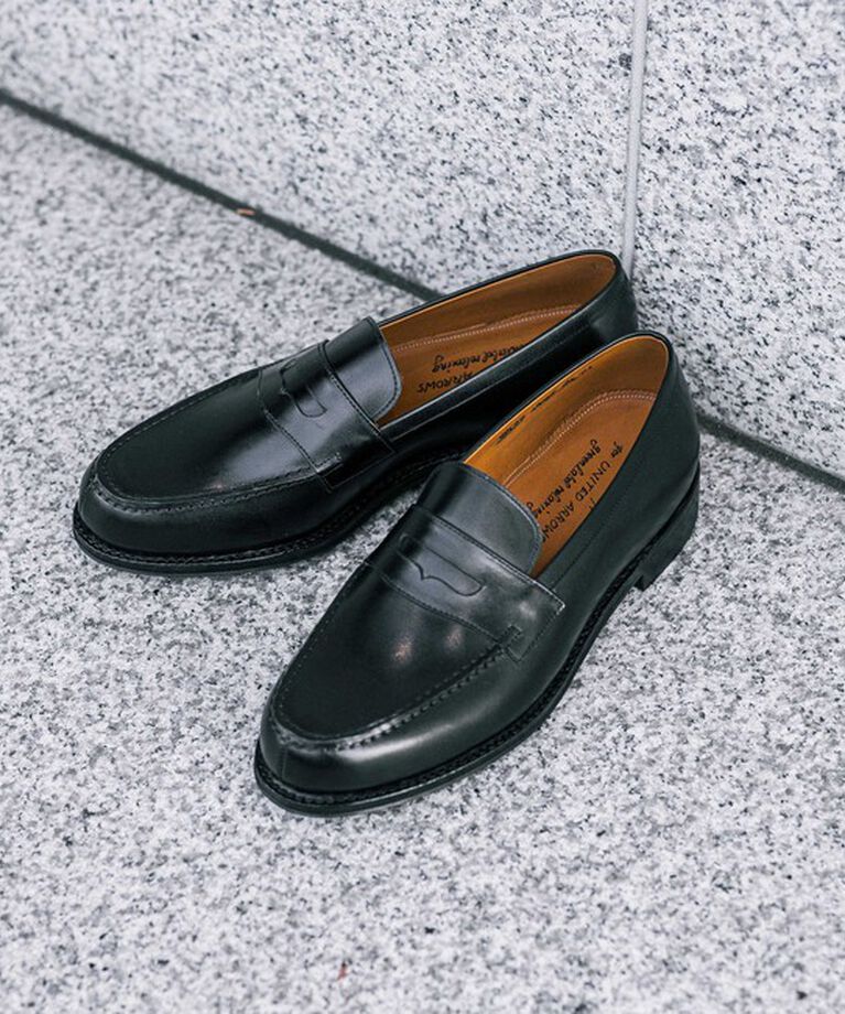 UNITED ARROWS green label relaxing「【別注】＜Jalan Sriwijaya＞ペニー ローファー ドレスシューズ」|ビジネス・ドレスシューズ|BLACK