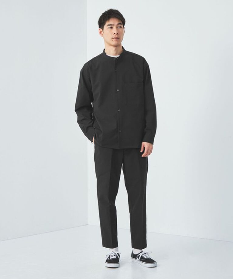 UNITED ARROWS green label relaxing「FREELITCH ボックス バンドカラー シャツ -防シワ・ストレッチ・吸水速乾-」|シャツ・ブラウス|