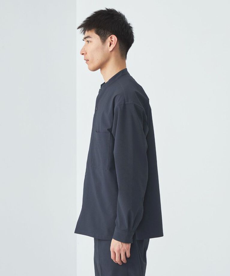 UNITED ARROWS green label relaxing「FREELITCH ボックス バンドカラー シャツ -防シワ・ストレッチ・吸水速乾-」|シャツ・ブラウス|