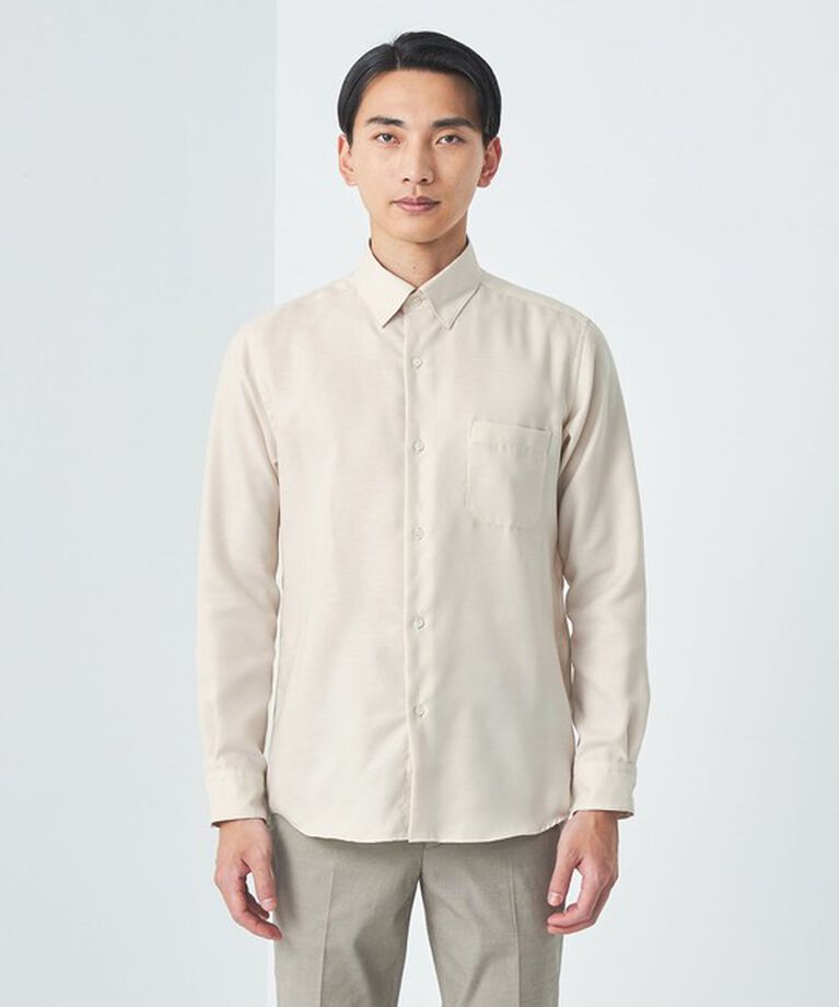 UNITED ARROWS green label relaxing「エブリット コットンオックス ムジ スナップ ボタンダウン シャツ -イージーアイロン-」|シャツ・ブラウス|