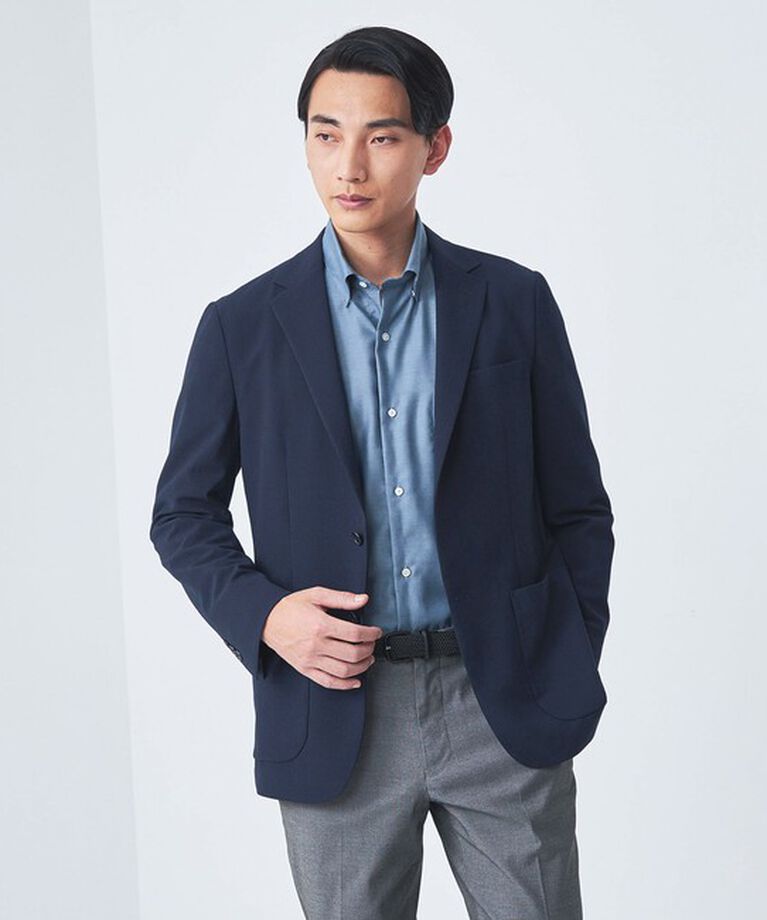 UNITED ARROWS green label relaxing「エブリット コットンオックス ムジ スナップ ボタンダウン シャツ -イージーアイロン-」|シャツ・ブラウス|