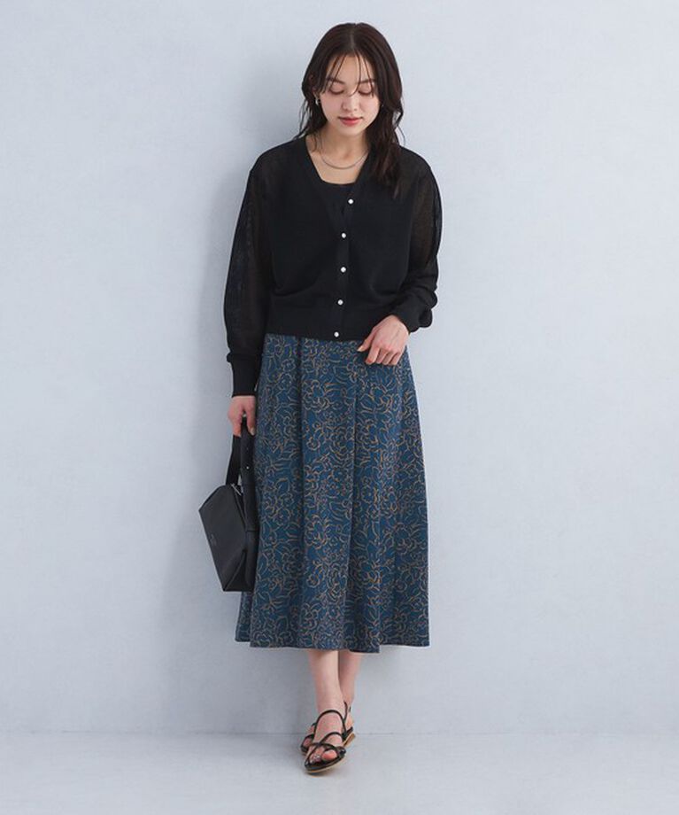 UNITED ARROWS green label relaxing「メッシュ Vネック ニット カーディガン -ウォッシャブル-」|カーディガン|