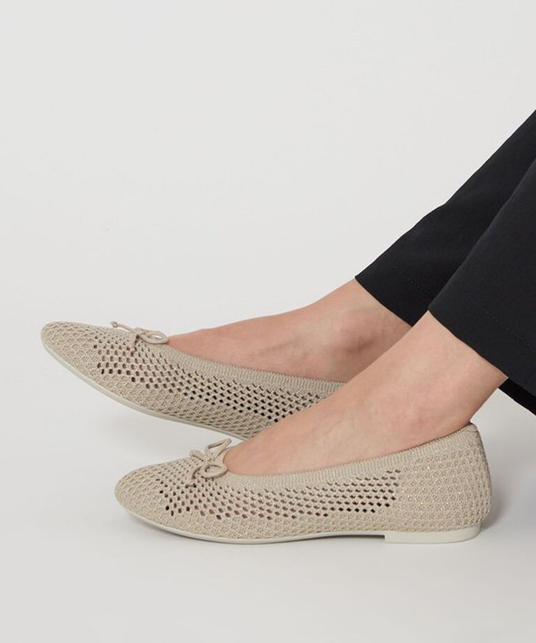 UNITED ARROWS green label relaxing「ウェルネス シアーニット バレエシューズ / ニットシューズ」|バレエシューズ|