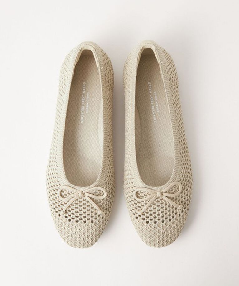 UNITED ARROWS green label relaxing「ウェルネス シアーニット バレエシューズ / ニットシューズ」|バレエシューズ|