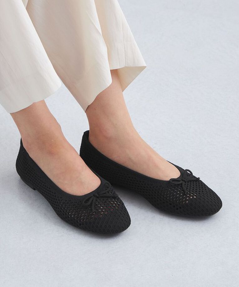 UNITED ARROWS green label relaxing「ウェルネス シアーニット バレエシューズ / ニットシューズ」|バレエシューズ|