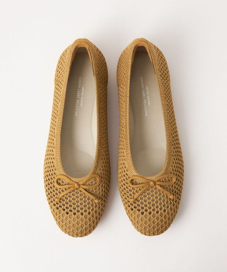 UNITED ARROWS green label relaxing「ウェルネス シアーニット バレエシューズ / ニットシューズ」|バレエシューズ|