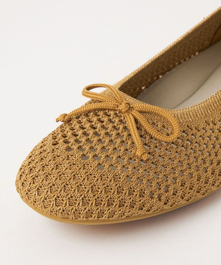 UNITED ARROWS green label relaxing「ウェルネス シアーニット バレエシューズ / ニットシューズ」|バレエシューズ|