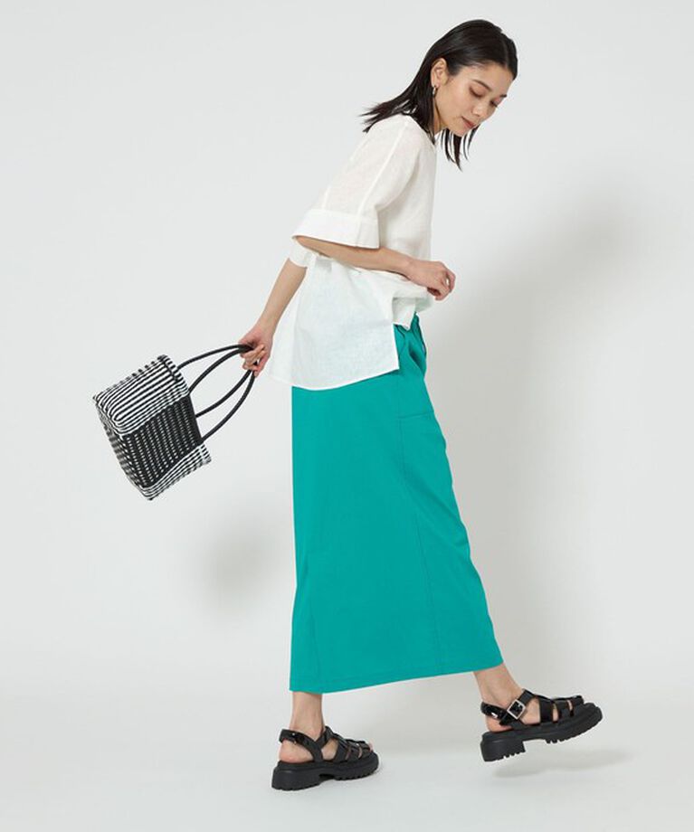UNITED ARROWS green label relaxing「フレンチリネン スキッパー 5分袖 シャツ」|シャツ・ブラウス|