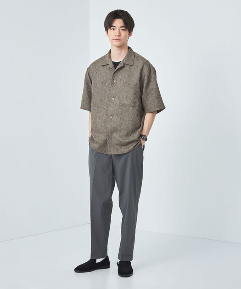 UNITED ARROWS green label relaxing「リネンライク ジャカード 半袖 シャツ」|シャツ・ブラウス|
