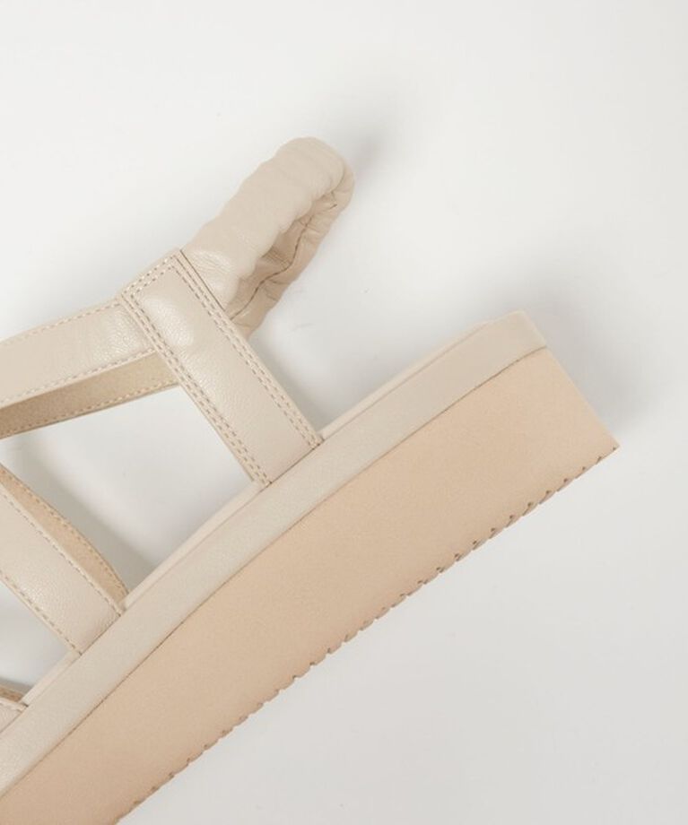 UNITED ARROWS green label relaxing「クロス プラット サンダル（3cmヒール）」|サンダル|