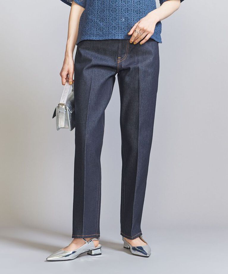 BEAUTY&YOUTH UNITED ARROWS「スリムストレートデニムパンツ 3」|デニム|NAVY