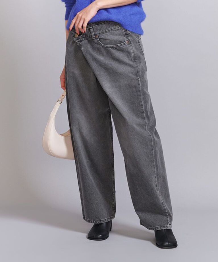 BEAUTY&YOUTH UNITED ARROWS「ダメージ ラップワイド デニムパンツ」|デニム|