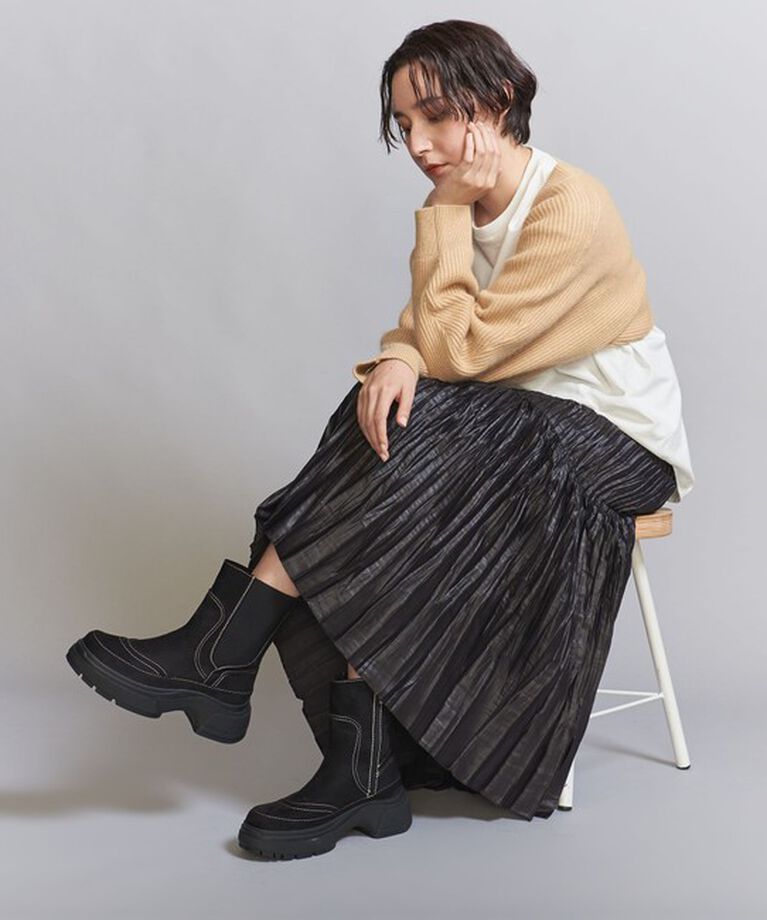 BEAUTY&YOUTH UNITED ARROWS「＜PAES＞ステッチ サイドゴア ショートブーツ 」|ショートブーツ|