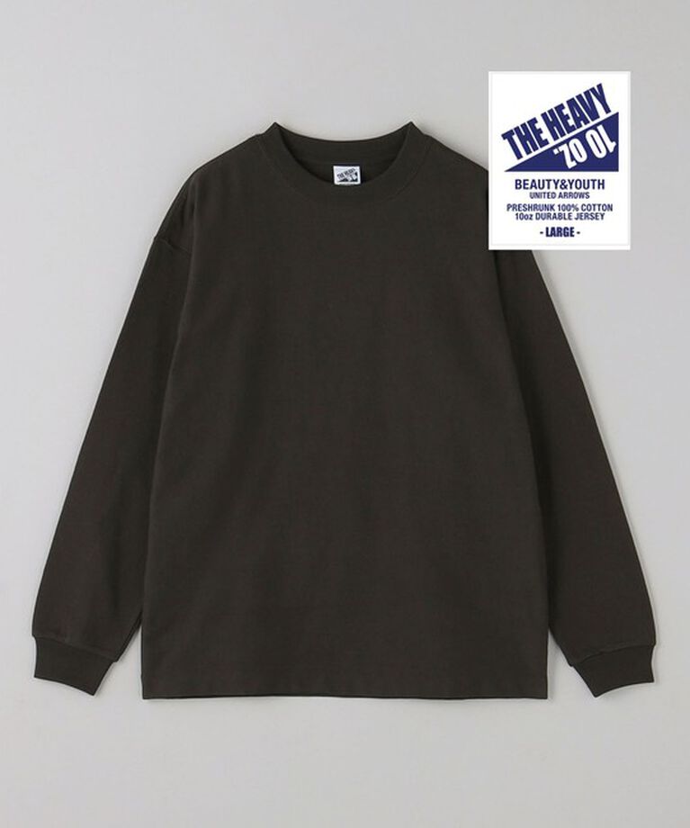 BEAUTY&YOUTH UNITED ARROWS「10oz ヘビー ワイド クルーネック カットソー」|Tシャツ・カットソー|DK.GRAY