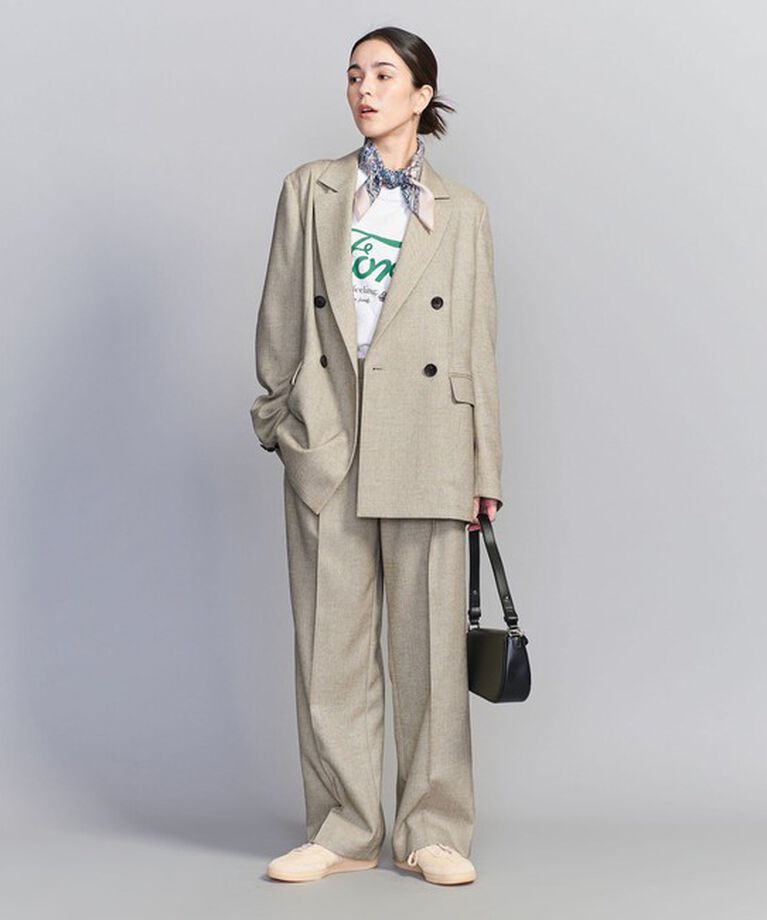 BEAUTY&YOUTH UNITED ARROWS「リネンライク ダブルジャケット」|テーラードジャケット|